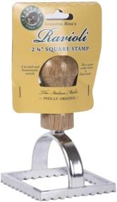 img 4 attached to Fantes Ravioli Maker Stamp Set: Square Stamp with Wooden Handle and Fluted Edge - 2.75-Inch, The Italian Market Original since 1906