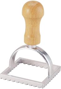 img 3 attached to Fantes Ravioli Maker Stamp Set: Square Stamp with Wooden Handle and Fluted Edge - 2.75-Inch, The Italian Market Original since 1906