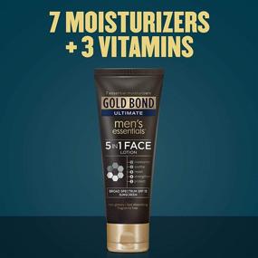 img 2 attached to 🧴 Superior Gold Bond Men's Facial Lotion: 5-in-1 Essentials with SPF 15 Sunscreen - 3.3 oz