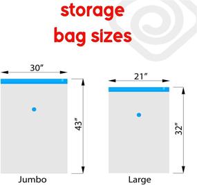 img 2 attached to 👕 Enhanced Vacwel Vacuum Storage Bags for Clothes – Large & Jumbo Ziplock Space Saver Bags