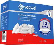 👕 enhanced vacwel vacuum storage bags for clothes – large & jumbo ziplock space saver bags логотип