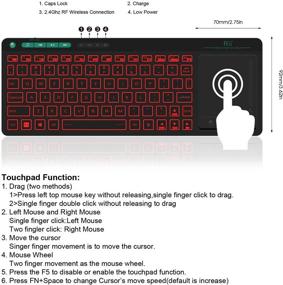 img 3 attached to Rii Wireless Keyboard Rechargable Raspberry