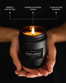 img 2 attached to Мужские ароматические свечи: Дым и ванильная ароматерапия для мужчин, долго держащийся домашний аромат