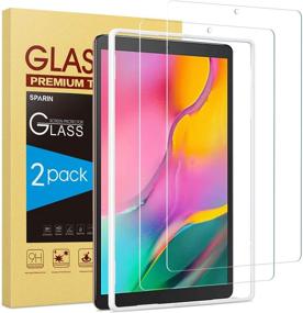img 4 attached to 📱 Premium 2-Pack Tempered Glass Screen Protector for Samsung Galaxy Tab A 10.1 2019 - SPARIN Compatible with SM-T515/T510