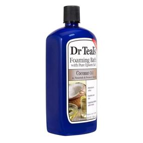 img 1 attached to 🛀 Dr Teal's Foaming Bath Combo Pack: Moisturizing Shea Butter & Almond Oil + Nourishing Coconut Oil - 68 fl oz Total