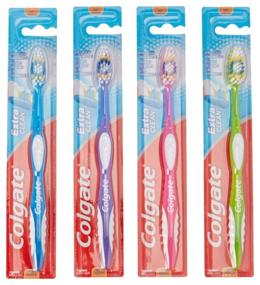 img 2 attached to 🦷 Pack of 12 Colgate Extra Clean Full Head Toothbrushes, Soft Bristles, Assorted Colors