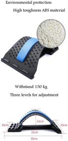 img 3 attached to Ultimate Back Stretching Device: Multi-Level Lumbar Support Stretcher for Pain Relief in Bed, Chair & Car