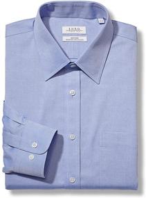 img 2 attached to Enro Pinpoint Solid Dress Shirt - Medium Men's Clothing