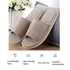 img 3 attached to Slippers Universal Breathable Non Slip Guests