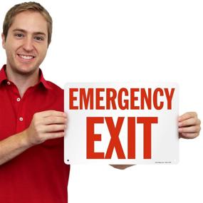img 2 attached to Emergency Exit Sign SmartSign Plastic