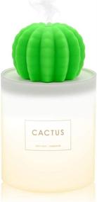 img 3 attached to Alicacho USB Mini Cool Mist Humidifier with Night Light - Cactus Design, 160ml Water Tank for Single Room, Office, Car - Timed Auto Shutdown Feature Included (Cactus with Nightlight)