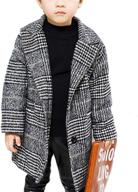 checked winter single breasted jacket boys' clothing : jackets & coats logo