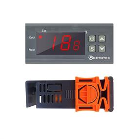img 3 attached to 🌡️ KETOTEK STC-1000 Digital Temperature Controller Thermostat 110V Fahrenheit 2m Waterproof Sensor Heating Cooling LED Temp Control Dual Relay Incubator Aquarium