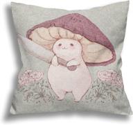 little mushroom pillowcase decorative cushion logo