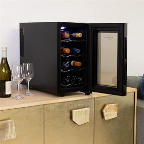 img 3 attached to 🍷 Koolatron Urban Series 8-Bottle Beverage Refrigerator - Thermoelectric Black Wine Cooler for Red or White Wine in Small Kitchen, Apartment, Condo, Cottage, RV - Free-Standing Countertop Wine Cellar