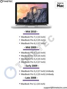 img 2 attached to Timetec 8OБ КОМПЛЕКТ (2x4OБ) - DDR3 1067МГц/1066МГц PC3-8500 CL7 SODIMM Память MAC RAM Upgrade - Совместимо с Apple Mac Book, Mac Book Pro, iMac, Mac Mini (Поздний 2008 г., Ранний/Середина/Поздний 2009 г., Середина 2010 г.)