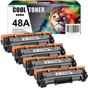 img 4 attached to ✏️ Cool Toner Compatible Replacement for HP 48A CF248A Toner Cartridge - 4-Pack, Black, Pro M15w MFP M29w M28w, M15a M28a M29a M16a M16w M15 M29 M28-M31 Printer Ink