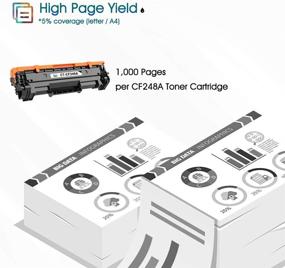 img 1 attached to ✏️ Cool Toner Compatible Replacement for HP 48A CF248A Toner Cartridge - 4-Pack, Black, Pro M15w MFP M29w M28w, M15a M28a M29a M16a M16w M15 M29 M28-M31 Printer Ink