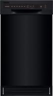 🍽️ frigidaire 18 inch ada compact front control dishwasher - black with dual spray arms, 52 decibels, room-of-choice delivery included логотип