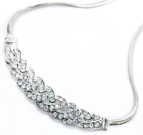 img 1 attached to MIXIA Rhinestone Clavicle Statement Necklaces