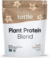 🌱 tattle plant protein powder - vegan & non-gmo, natural flavors & sweeteners, turmeric & tart cherry for anti-inflammation, lactose & gluten free, soy free, no sugar added - vanilla cold brew, 25 servings logo