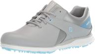 stylish footjoy women's white silver athletic 👟 shoes - perfect blend of fashion and performance logo