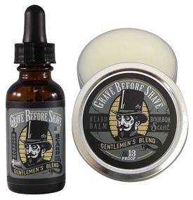 img 3 attached to 🏻 GRAVE BEFORE SHAVE Beard Pack - Bourbon and Sandalwood Scented Blend