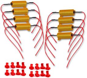 img 4 attached to 🔌 Комплект резисторов нагрузки Zone Tech 50W 6Ohm - 8 штук высококачественных резисторов нагрузки для светодиодных указателей поворота, номерных знаков и дневных ходовых огней - устранение гипербликов, отмена предупреждений - SEO-приятный