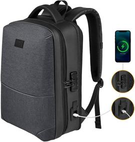 img 4 attached to 🎒 Waterproof Expandable Business Computer Backpack