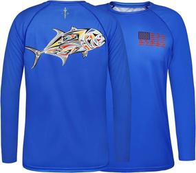 img 2 attached to HDE Performance Fishing Shirts Men Sports & Fitness for Team Sports