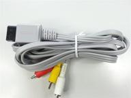 brand new nintendo wii av cable cord with enhanced audio & video quality (bulk packaging) logo