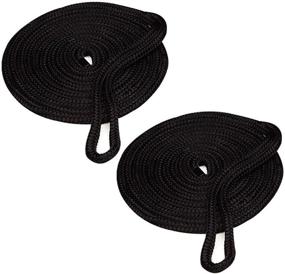 img 4 attached to Amarine Made 2-Pack of 3/4 Inch 25 FT Double Braid 🚢 Nylon Dockline Mooring Rope—High Load Capacity: 1900 lbs, Ultimate Strength: 9500 lbs