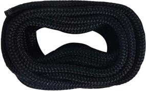 img 2 attached to Amarine Made 2-Pack of 3/4 Inch 25 FT Double Braid 🚢 Nylon Dockline Mooring Rope—High Load Capacity: 1900 lbs, Ultimate Strength: 9500 lbs