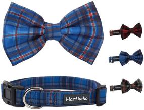 img 3 attached to 🐶 Pet Heroic Grid Bowtie Collar: Adjustable & Stylish Collars for Dogs and Cats in 3 Sizes