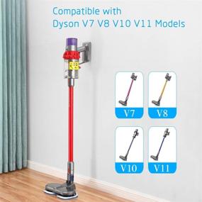 img 3 attached to Revolutionize Your Dyson Cleaner: FUNTECK Dual Spin Mop Head Attachment for V7 V8 V10 V11 - No Water Container Included!