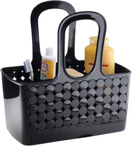 img 4 attached to 🚿 iDesign Orbz Small Divided Shower Caddy for College Dorm, Black - Convenient Bathroom Tote for Shampoo, Conditioner, Soap, Cosmetics & More