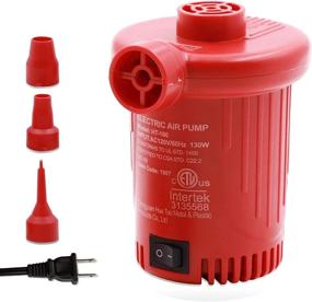 img 4 attached to 🔌 Portable Electric Air Pump, Fast Inflatable and Deflatable, Multi-Nozzle Design, AC110/120V Air Pump for Inflatable Beds, Pools, and Swimming Toys