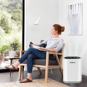 img 1 attached to 🌬️ AZEUS True HEPA Air Purifier for Home and Large Rooms up to 1080 sq ft – UV Light, Ionic Generator, Ideal for Office, Commercial Spaces – Filters 99.97% Pollen, Smoke, Dust, Pet Dander – Auto Mode, Air Quality Sensor, Night Light