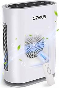 img 4 attached to 🌬️ AZEUS True HEPA Air Purifier for Home and Large Rooms up to 1080 sq ft – UV Light, Ionic Generator, Ideal for Office, Commercial Spaces – Filters 99.97% Pollen, Smoke, Dust, Pet Dander – Auto Mode, Air Quality Sensor, Night Light