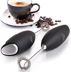 img 2 attached to Zulay Milk Frother Handheld Foam Maker - The Ultimate Drink Mixer for Lattes, Cappuccinos, Frappes, and More!