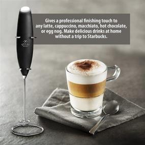 img 1 attached to Zulay Milk Frother Handheld Foam Maker - The Ultimate Drink Mixer for Lattes, Cappuccinos, Frappes, and More!