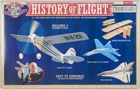 img 4 attached to ✈️ Explore the Skies with the Be Amazing! Toys Sky Blue Flight History of Flight Model Kit