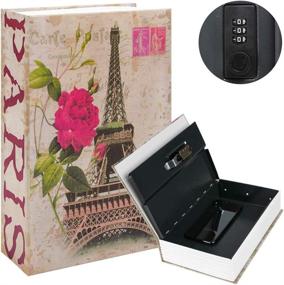 img 4 attached to 🔒 KYODOLED Combination Lock Diversion Book Safe, Money Hideaway Box, Secret Hidden Metal Lock Box, Collection Box, 9.5"x6.2"x2.2", France