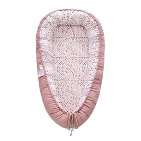 img 4 attached to 👶 Rain Baby Lounger - Portable Newborn Nest Bed with Elegant Fabric, Adjustable for Bassinet and Crib - Soft Breathable Baby Lounger, Perfect Newborn Shower Gift