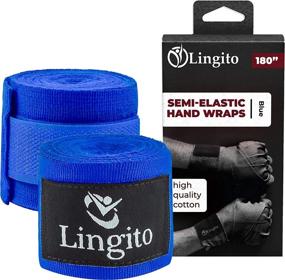 img 4 attached to 🥊 Lingito Elastic Professional 180-inch Hand Wraps for Boxing, Kickboxing & MMA, Elastic Wrist Support for Muay Thai Training, Essential Gym Gear for Men & Women, 1 Pair