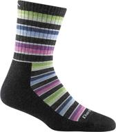 🧦 darn tough 1994 stripe micro crew midweight sock for women with cushioning логотип