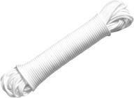 white 100ft whitmor plastic clothesline - long-lasting, durable, and versatile logo