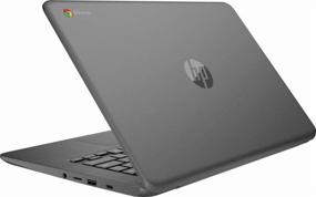 img 1 attached to 💻 HP 14-inch Chromebook HD Touchscreen Laptop PC, Intel Celeron N3350, 4GB RAM, 32GB Flash Memory, WiFi, HD Camera, Bluetooth, Up to 10 Hours Battery Life, Chrome OS, Black
