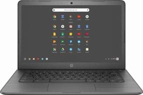 img 4 attached to 💻 HP 14-inch Chromebook HD Touchscreen Laptop PC, Intel Celeron N3350, 4GB RAM, 32GB Flash Memory, WiFi, HD Camera, Bluetooth, Up to 10 Hours Battery Life, Chrome OS, Black