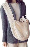 🐶 hawyoung pet dog sling carrier: breathable puppy travel bag with pocket for small to medium dogs and cats – ideal for outdoor adventures! logo